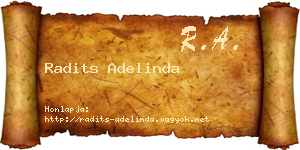 Radits Adelinda névjegykártya